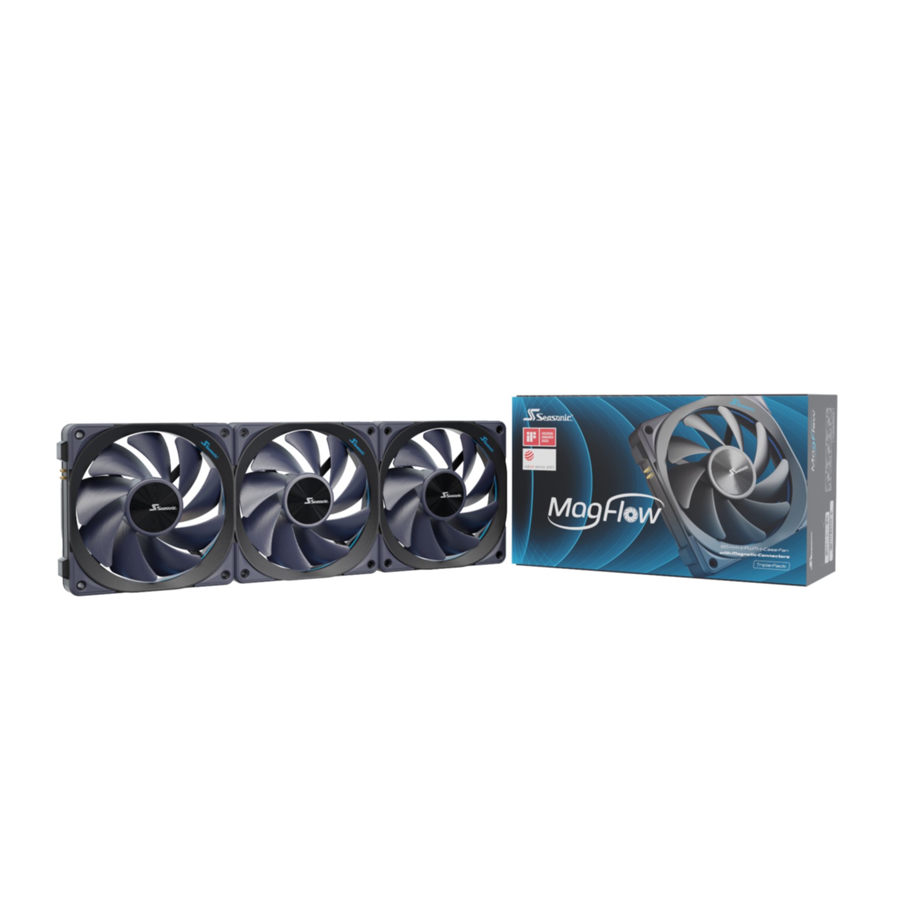 PC- Case Fan Seasonic MagFlow 3Pack