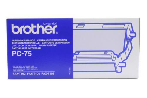 Brother PC-75 fax supply Fax cartridge + ribbon 144 pages Black 1 pc(s)