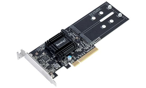 Synology M2D18, PCIe 2.0 x8, 2x M.2 SSD, PCIe NVMe / SATA