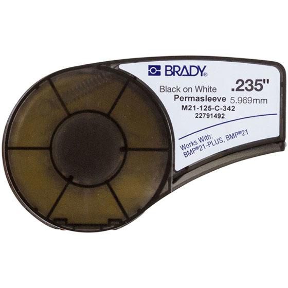 Brady PermaSleeve  Heat-shrink Polyolefin Sleeve for BMP21-PLUS 6 mm x 6 mm X 2.10 m