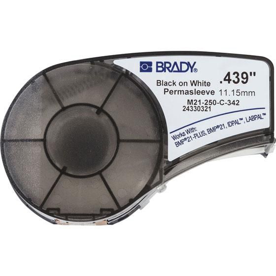 Brady PermaSleeve Heat-shrink Polyolefin Sleeve for BMP21-PLUS; BMP21; IDPAL 11.15 mm x 11.2 mm X 2.10 m
