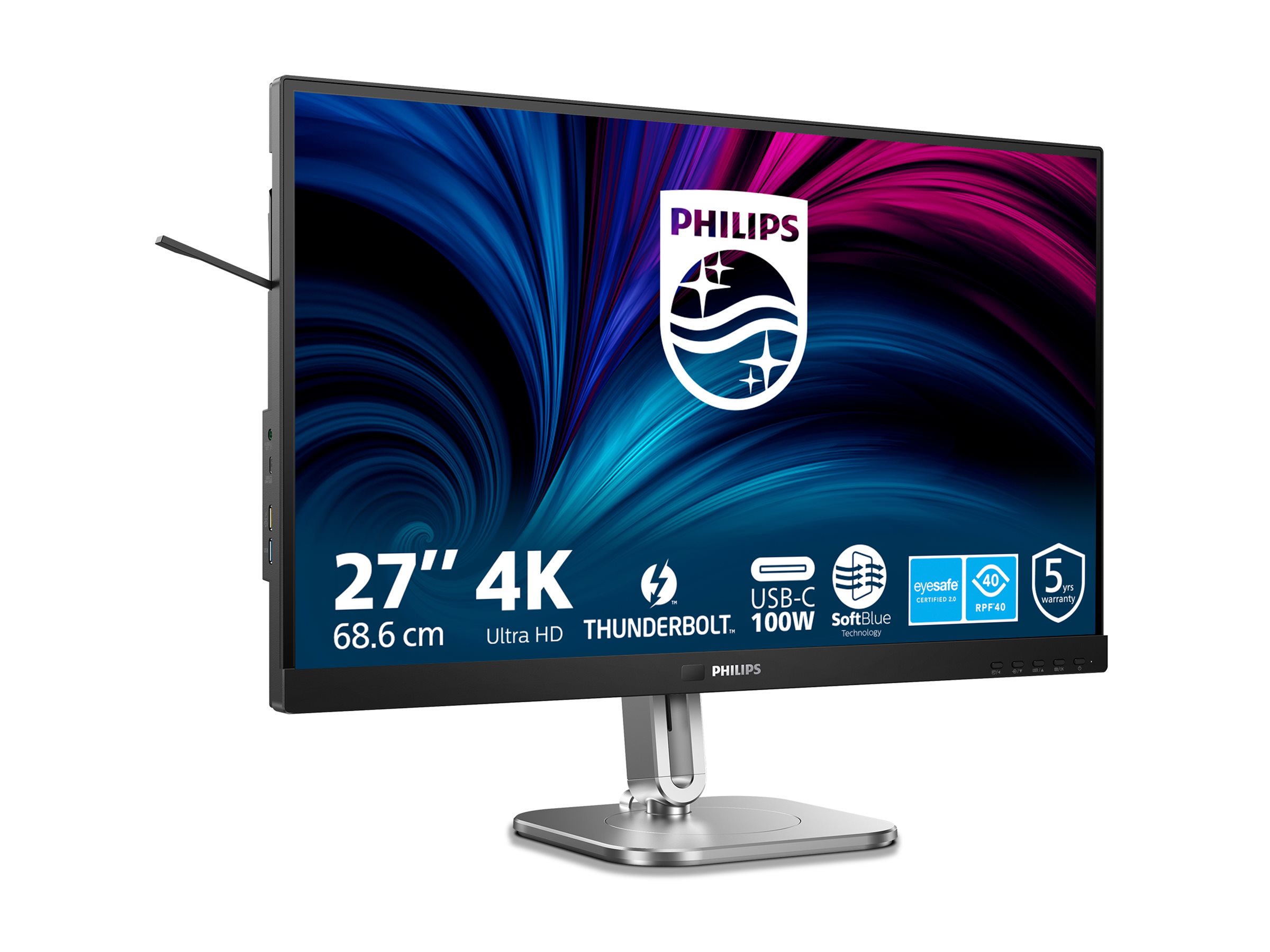 Philips 6000 series 27B2U6903/00 computer monitor 68.6 cm (27") 3840 x 2160 pixels 4K Ultra HD LED Anthracite