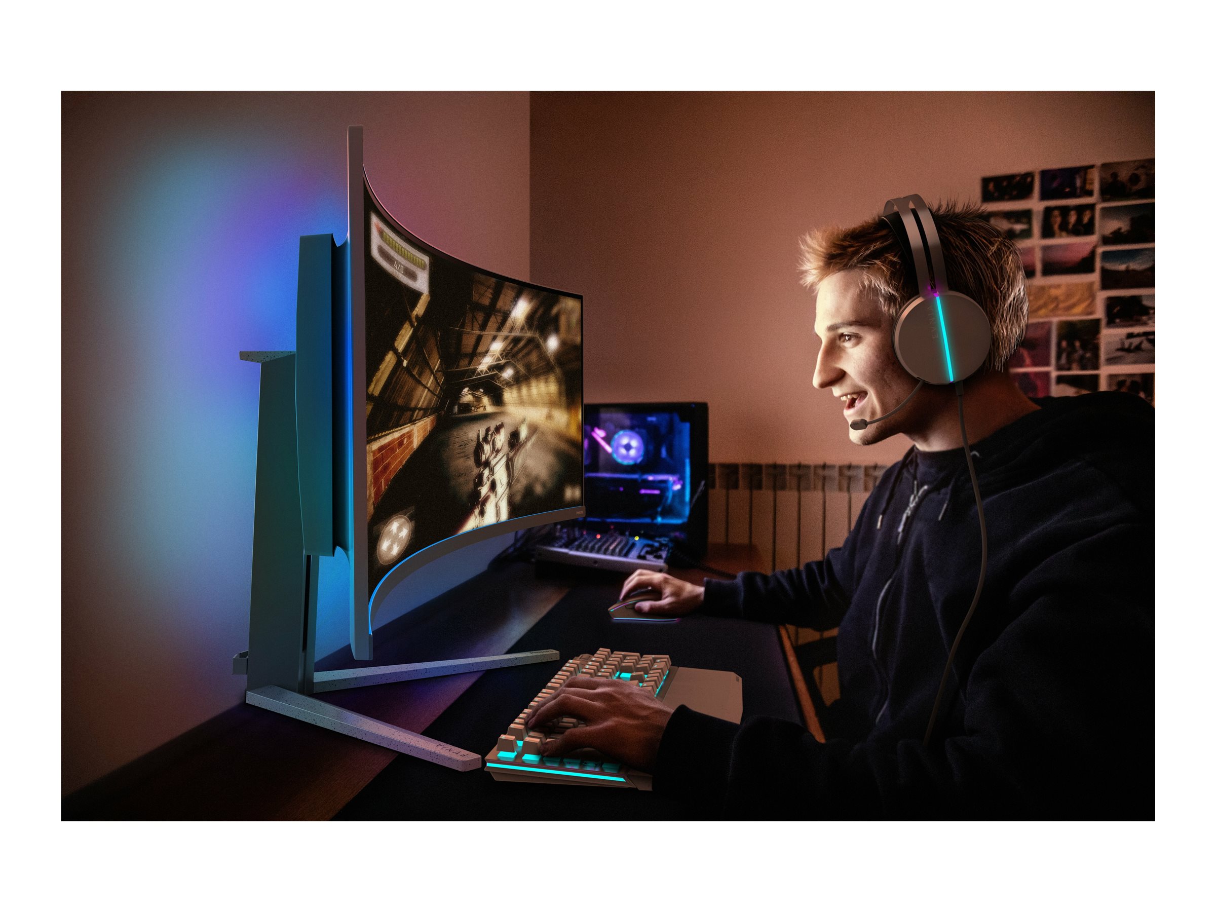 Philips Evnia 8000 49M2C8900/00 computer monitor 124.2 cm (48.9") 5120 x 1440 pixels Dual QHD QD-OLED White