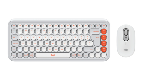POP ICON COMBO MOUSE AND KB OFF WHITE - US INTL - INTNL-973