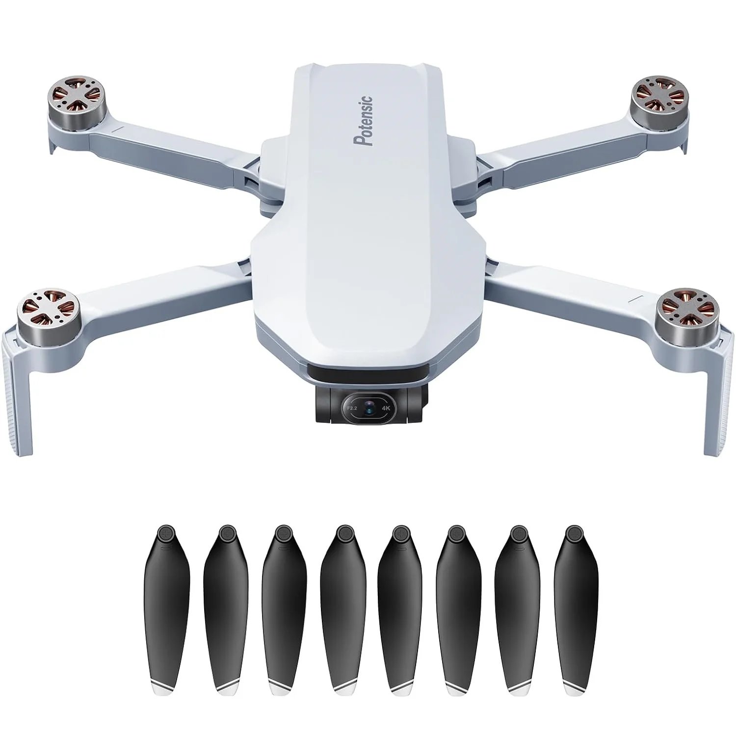 POTENSIC DRON ATOM 3-OSIOWY GIMBAL 4K, ZESTAW 1 DRONA, BEZ BATERII I AKCESORIÓW
