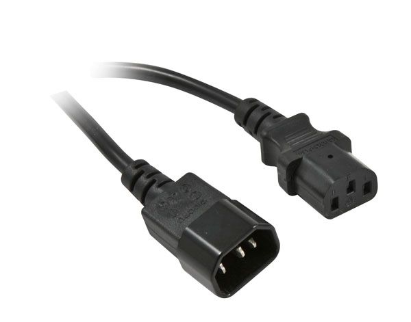 Power cable 230V cold devices IEC-C13 (socket) / cold devices IEC-C14 (plug), 3m, Synergy 21