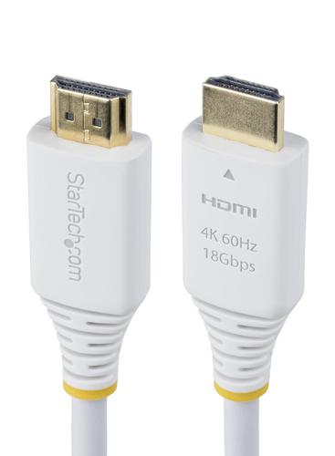PREMIUM CERTIFIED HDMI CABLE 6FT WHITE HDMI CORD/4K 60HZ/HDR1