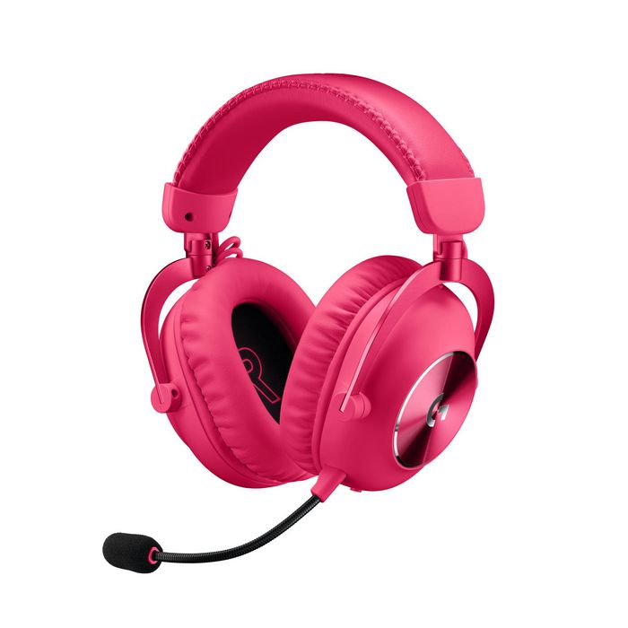 Logitech Pro X 2 Lightspeed Headset Wired & Wireless Head-Band Gaming Bluetooth Magenta