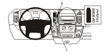 Brodit ProClip, Center mount