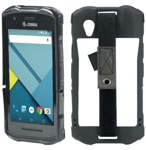 PROTECH TPU CASE FOR TC21/26 ELASTIC HAND STRAP W/ STYLUS BLK