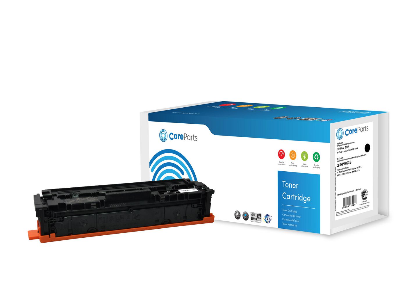 CoreParts QI-HP1023B toner cartridge 1 pc(s) Compatible Black