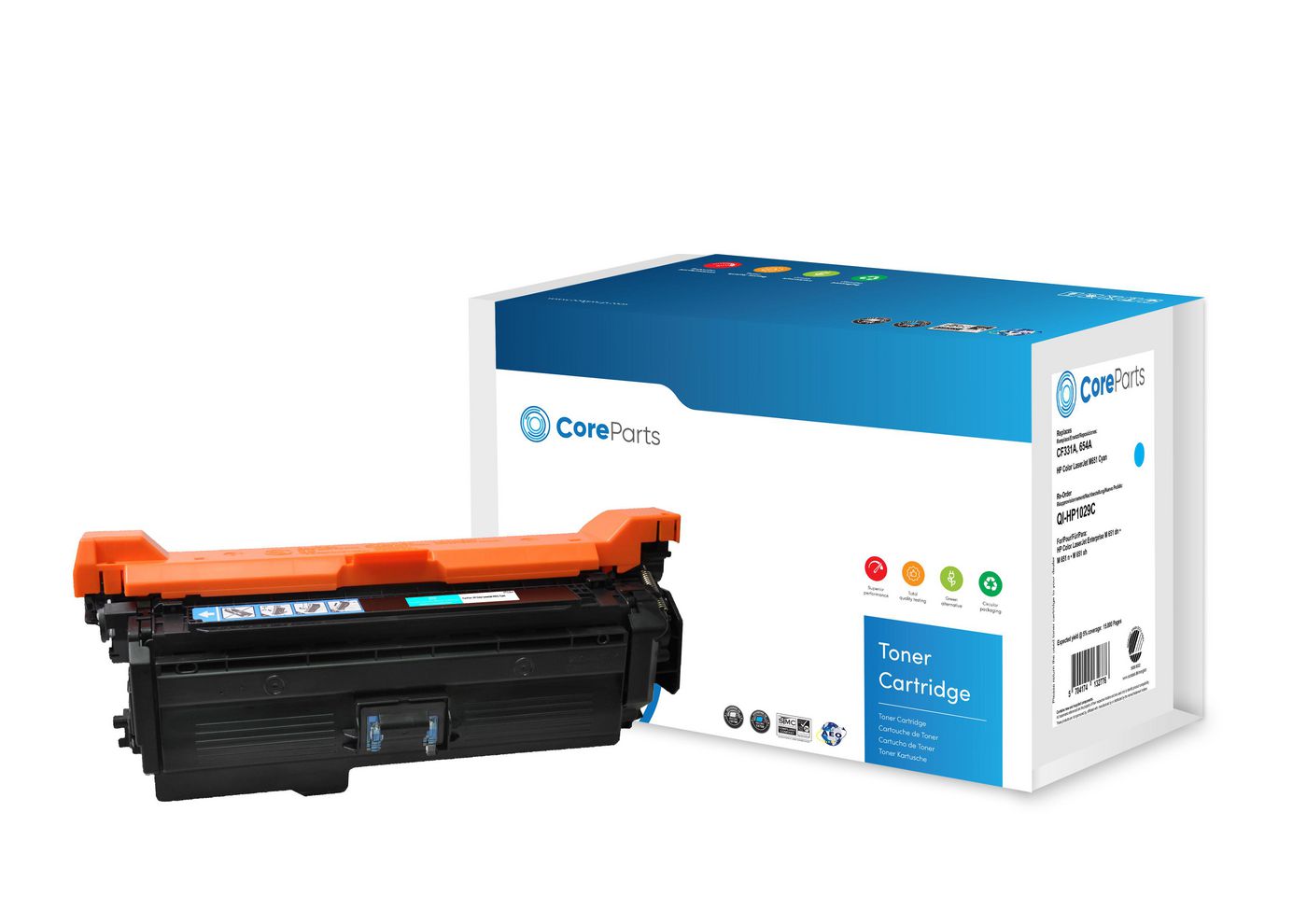 CoreParts QI-HP1029C toner cartridge 1 pc(s) Compatible Cyan