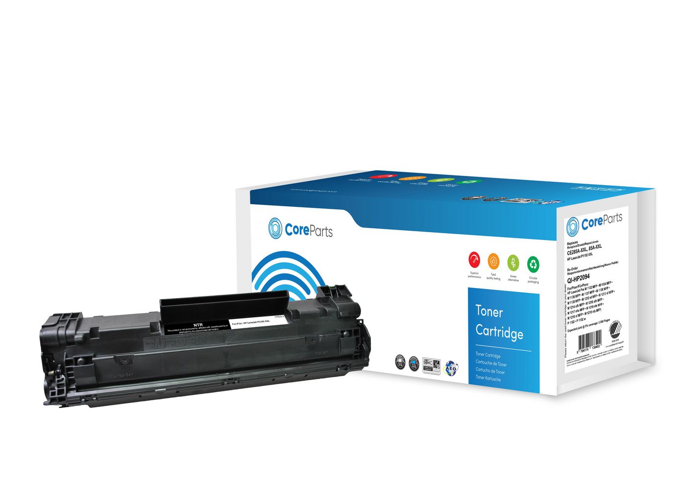 CoreParts QI-HP2094 toner cartridge 1 pc(s) Compatible Black