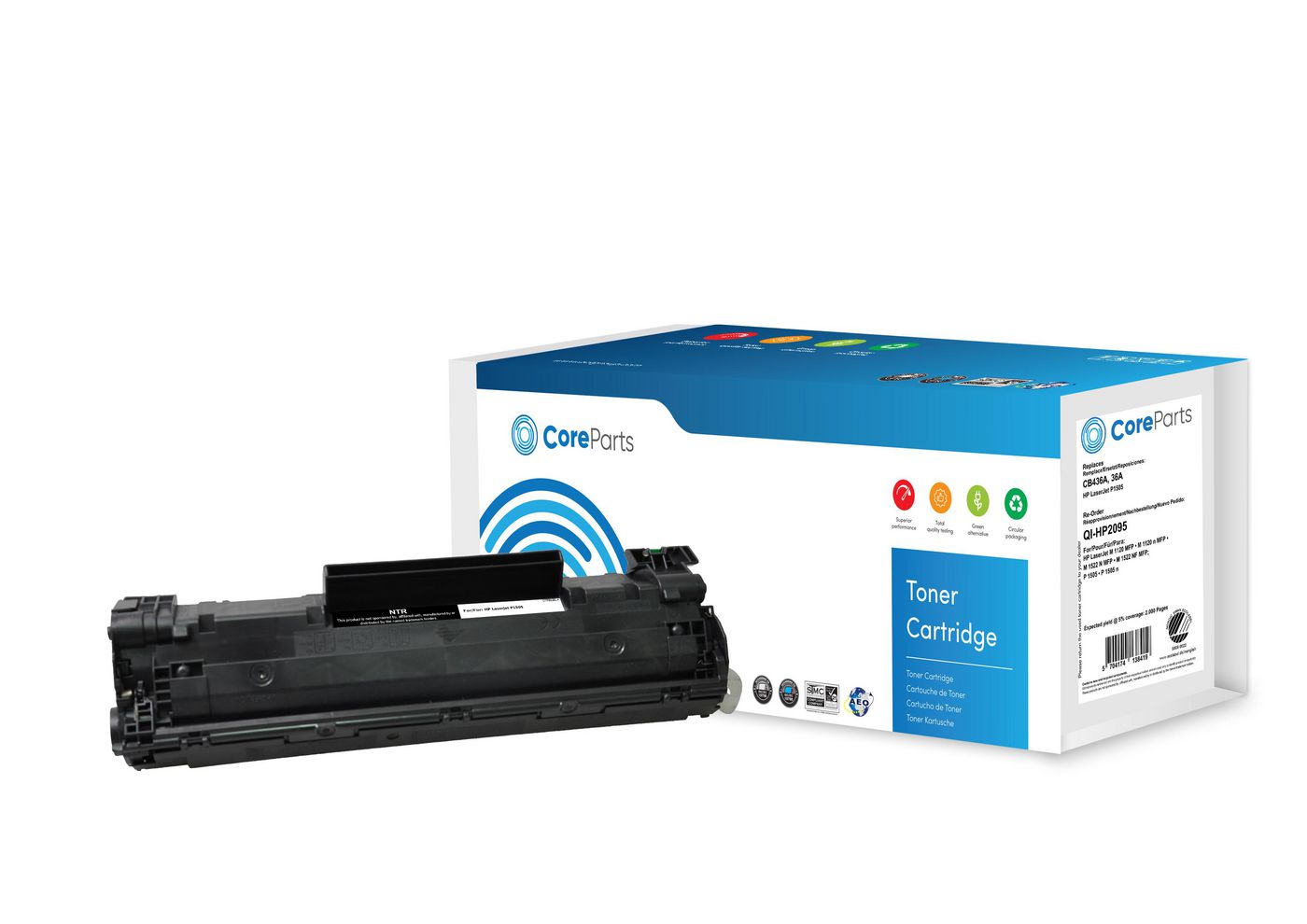 CoreParts QI-HP2095 toner cartridge 1 pc(s) Compatible Black