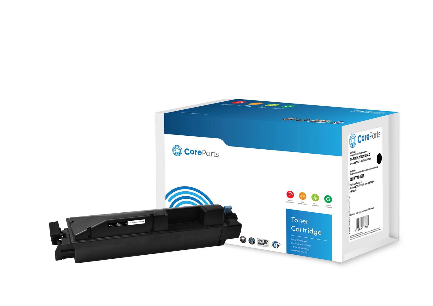CoreParts QI-KY1018B toner cartridge 1 pc(s) Compatible Black