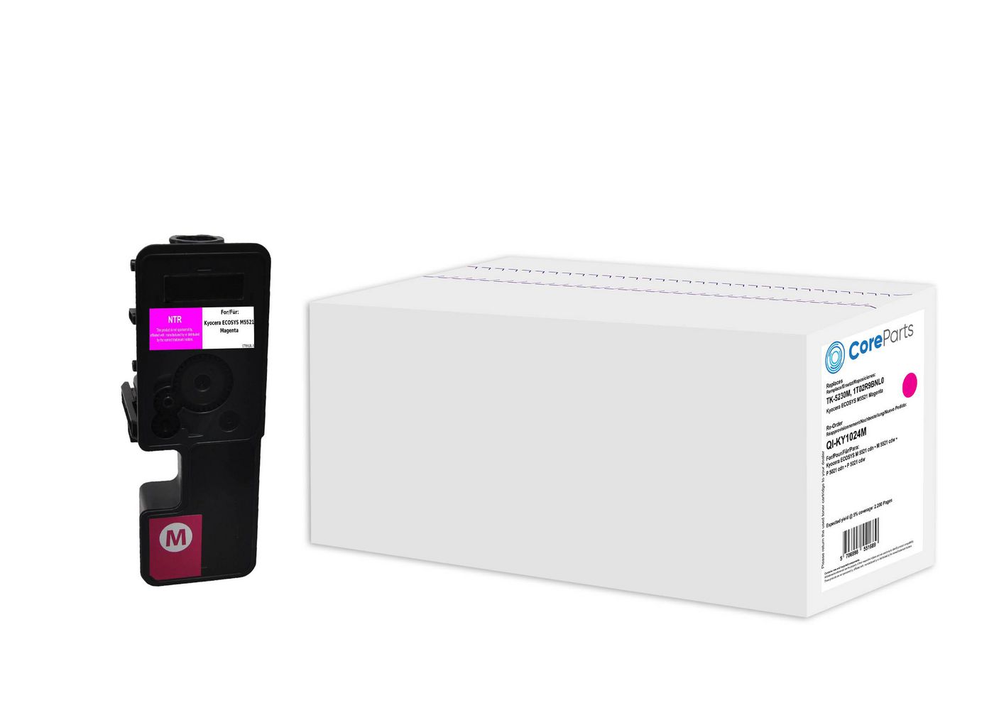 CoreParts QI-KY1024M toner cartridge 1 pc(s) Compatible Magenta