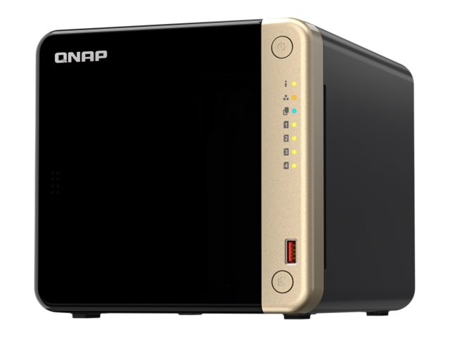 QNAP TS-464 NAS Tower Intel® Celeron® N5095 8 GB DDR4 0 TB QNAP QTS Black
