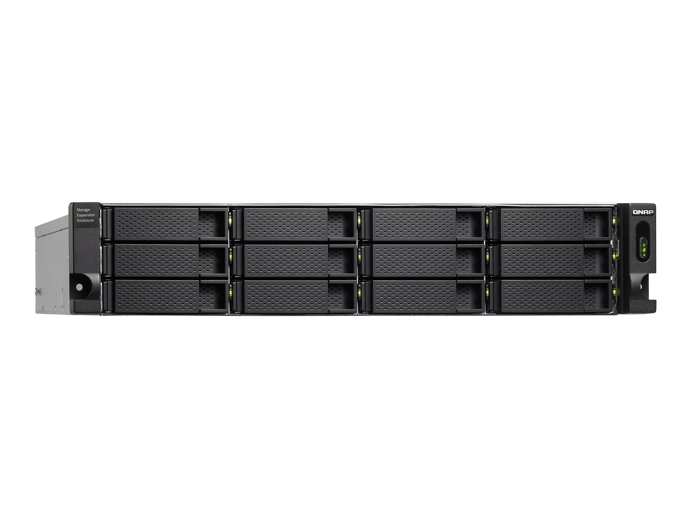 QNAP TL-R1200C-RP storage drive enclosure HDD/SSD enclosure Black, Grey 2.5/3.5"