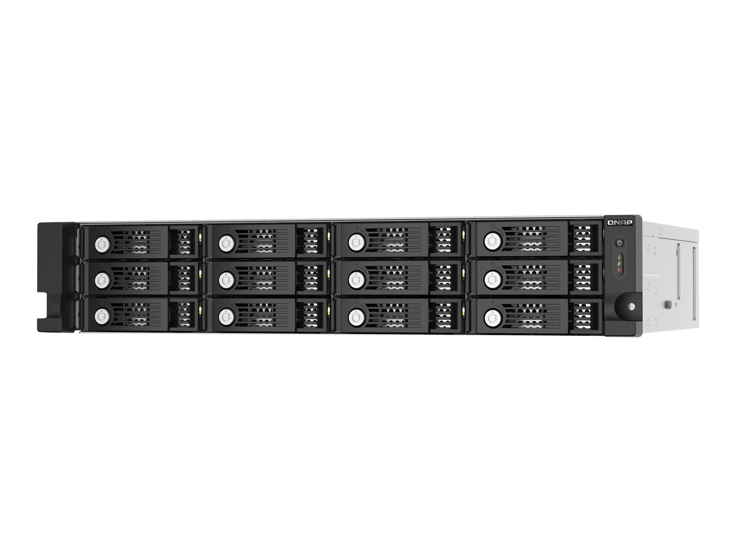 QNAP TL-R1220Sep-RP HDD/SSD enclosure Black, Grey 2.5/3.5"