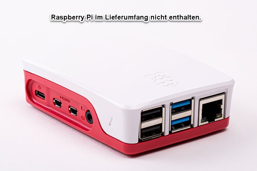 Raspberry Pi 4 Zubehör  offizielles Gehäuse rotweiß für Pi 4