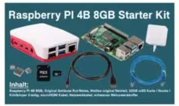 Raspberry Pi 4B/8GB Desktop Kit, raspberry/white