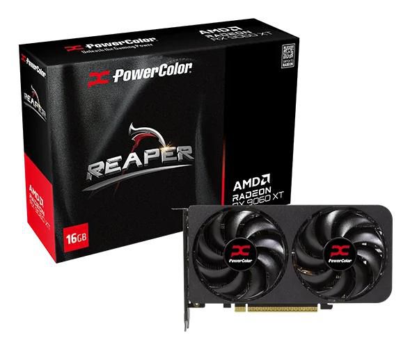 PowerColor Radeon RX 9060 XT 16GB GDDR6, 128bit, PCI-E 5.0 x16, 3230 MHz Core Clock, 2 x DisplayPort 2.1a, 1 x HDMI 2.1b, 500W, 220 x 120 x 40 mm