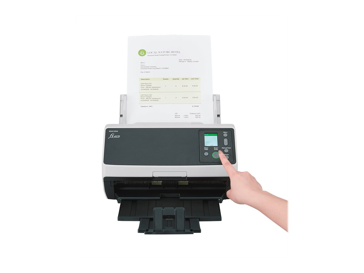 Ricoh fi-8170 ADF + Manual feed scanner 600 x 600 DPI A4 Black, Grey