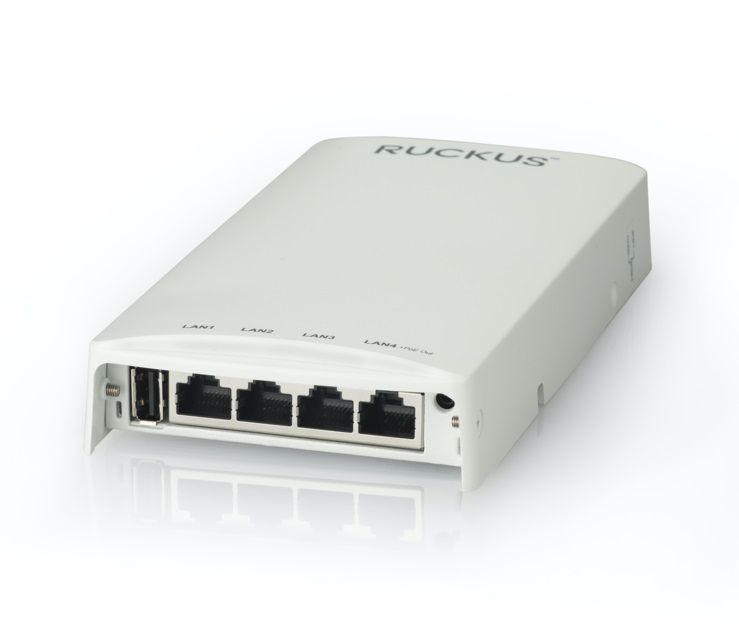 RUCKUS Networks wireless ap • wifi6 • ax1800 • 2x2 • indoor • 1 gbe • h550 • 4x 1 gbe out • dual radio ble/zigbee + 1x usb • beamflex+