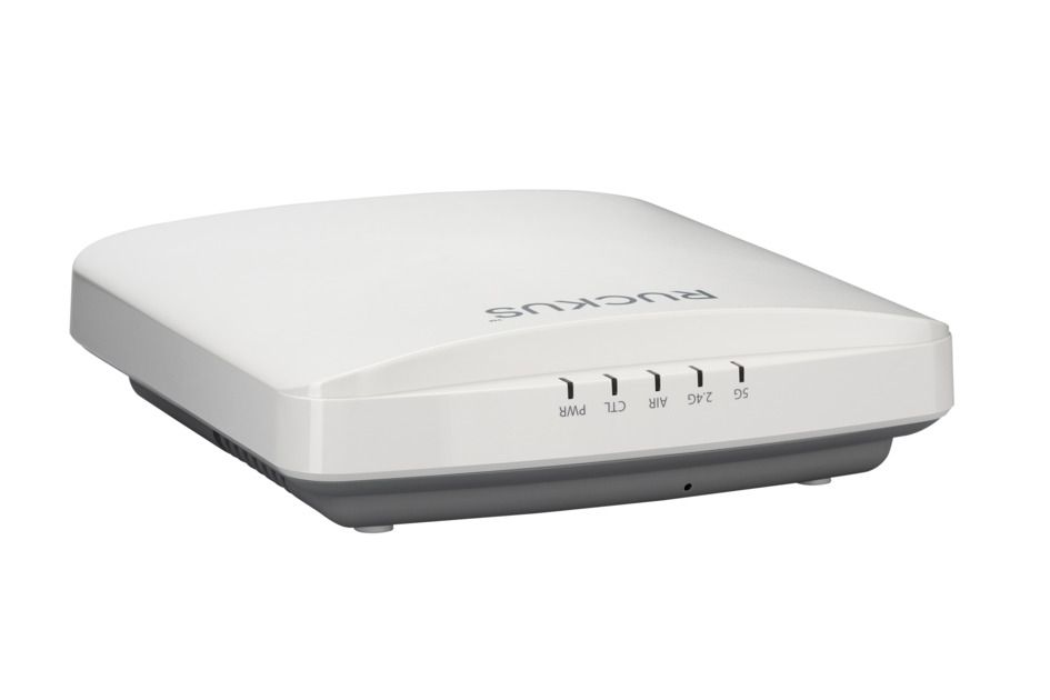 RUCKUS Networks wireless ap • wifi6 • ax1800 • 2x2 • indoor • 1 gbe • r550 • 1 radio ble/zigbee + 1x usb • beamflex+