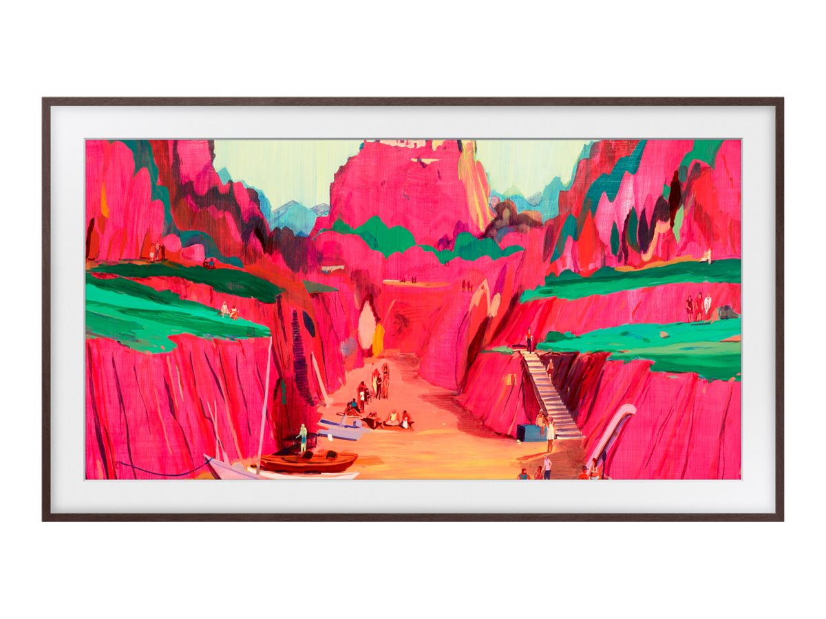 Samsung 75” Customisable Frame White Bezel (2025) - Phantom Brown