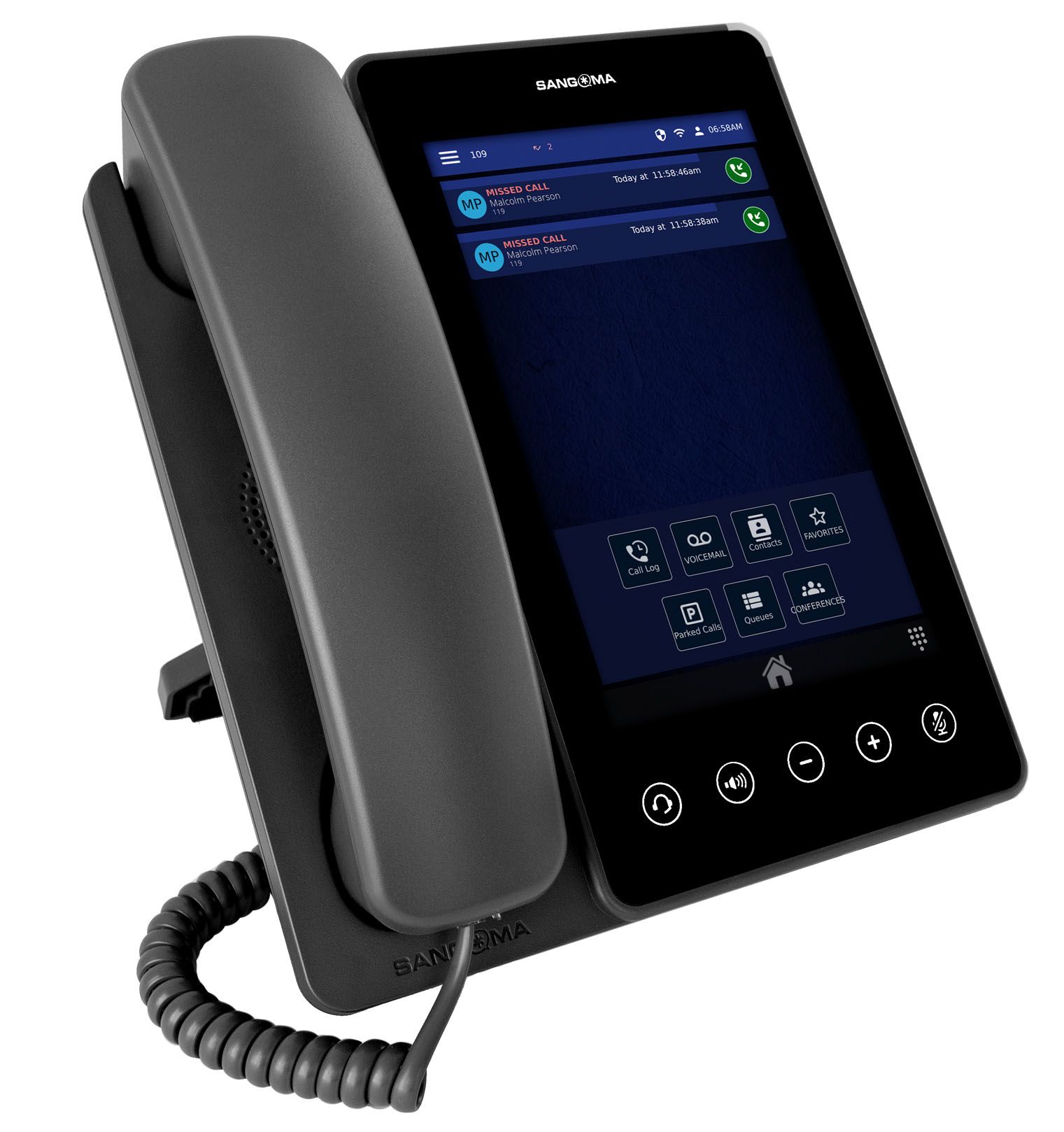 Sangoma Sangoma P370, 16-Line, HD Voice, Gigabit Ethernet, 2 x USB, BT, WiFi, 7" (800x1280) Touch screen IPS Color Display **packed in cartons of Quantity 10. Pallets contain 16 cartons, totaling 160 telephones per pallet.