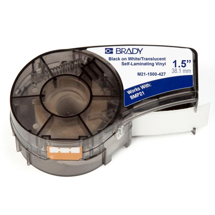 Brady Self-laminating Vinyl tape for BMP21-PLUS; BMP21-LAB; BMP21; IDPAL; LABPAL 38.10 mm X 4.30 m