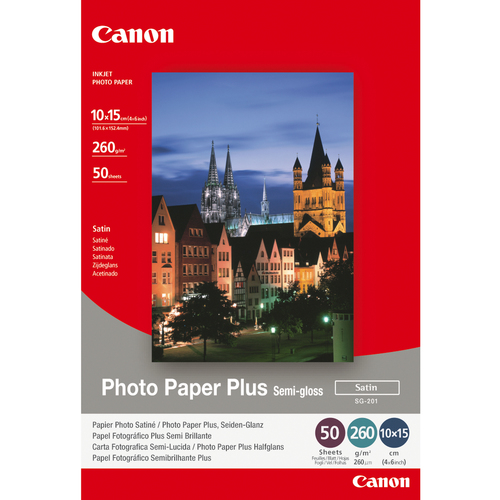 SG-201 PHOTO PAPER PREMIUM PLUS SEMI-GLOSS 50SH 10X15 CM