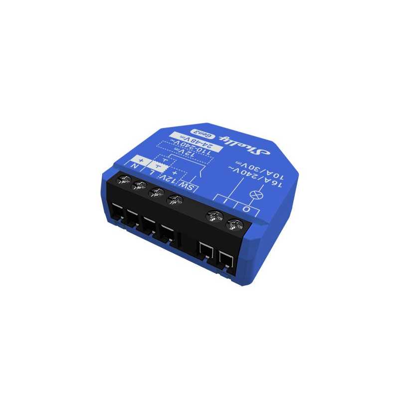 Shelly 1 Gen3 | Relay module | WiFi, Bluetooth, with potential-free contacts