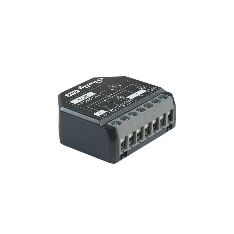 Shelly 2PM Gen4 | Relay module | Dual-channel, Zigbee, WiFi, Bluetooth