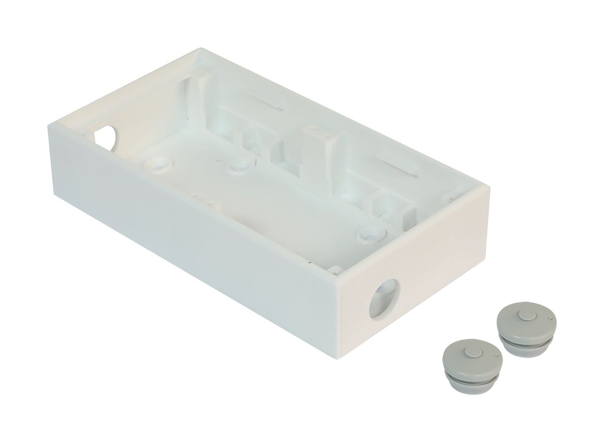 Shelly accessories / surface-mounted housing double for Shelly Wall Switch, 35mm