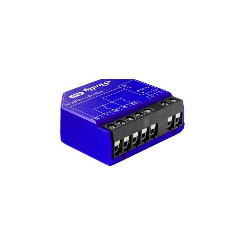 Shelly Dimmer 0/1-10V PM Gen3 | Smart dimmer | WiFi, Bluetooth, 0/1-10V, with power measurement |