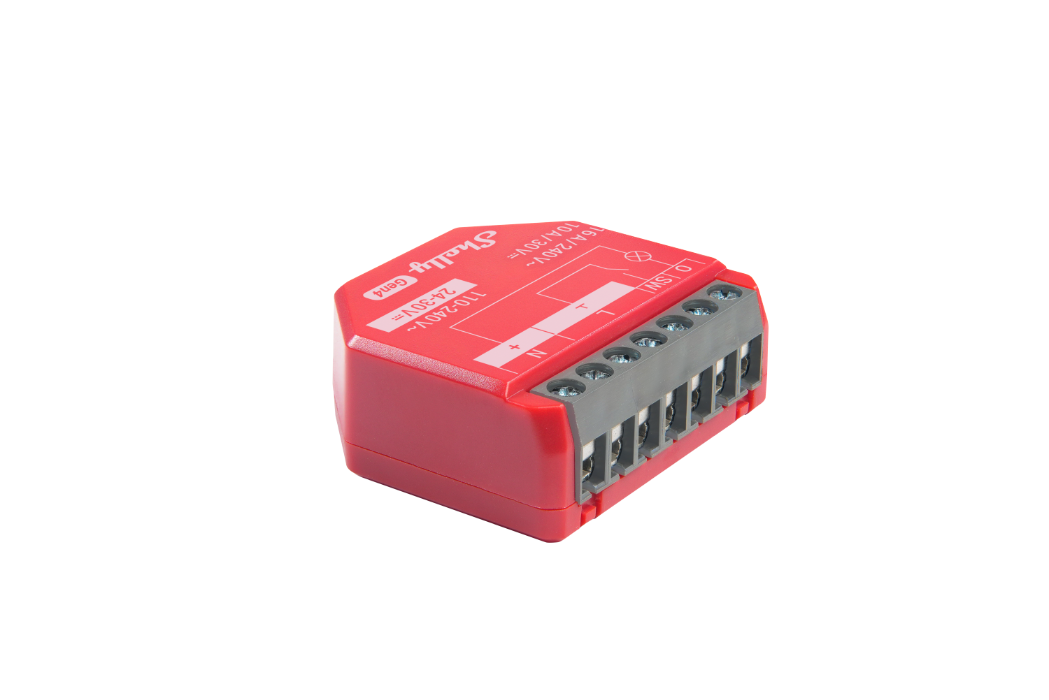 Shelly · Unterputz · \"1PM Gen4 4er Pack\" · Relay · max 16A · 1 channel · Measuring function · WLAN · Matter · Zigbee · Bluetooth