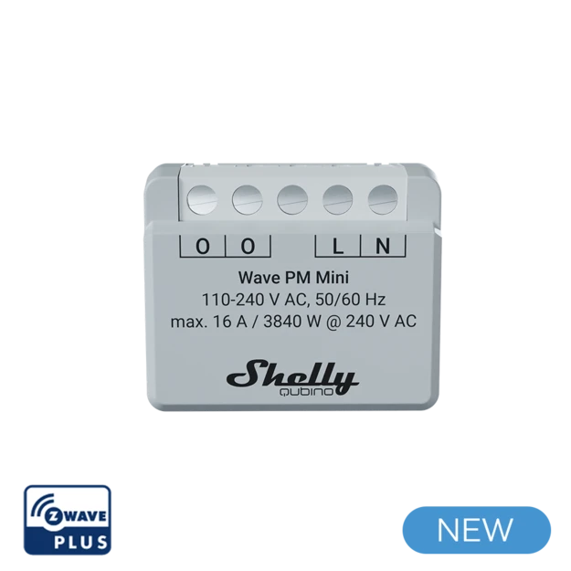 Shelly Shelly Qubino Wave PM Mini przelacznik Szary