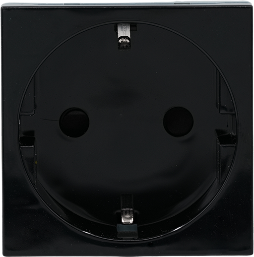 Shelly · Flush-mounted accessories · Wall display · Stand socket · Black