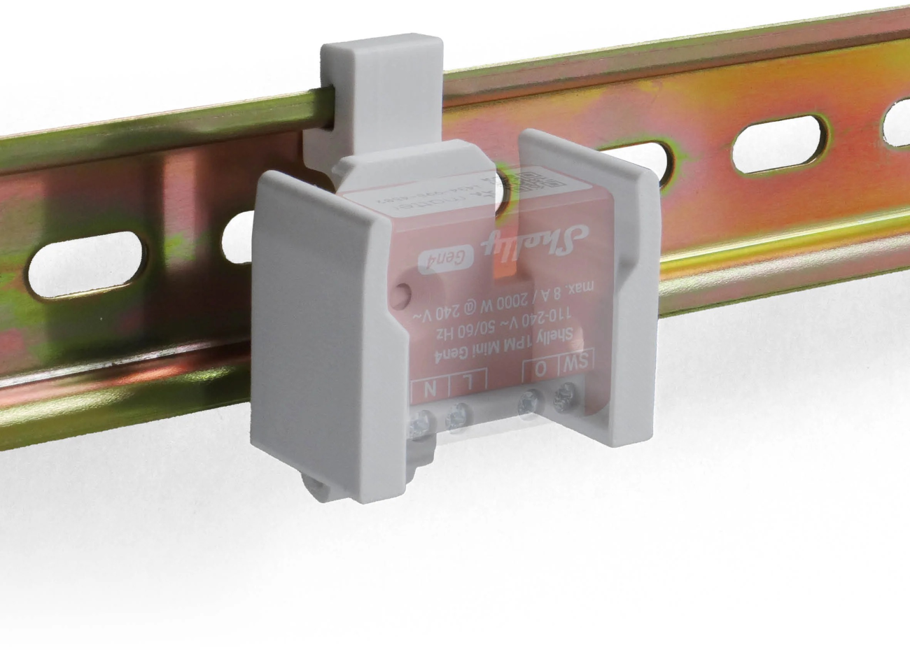 Shelly accessories / 3-in-1 mounting DIN rail mount for Shelly Plus Mini, Shelly Mini Gen3, Shelly Mini Gen4 series