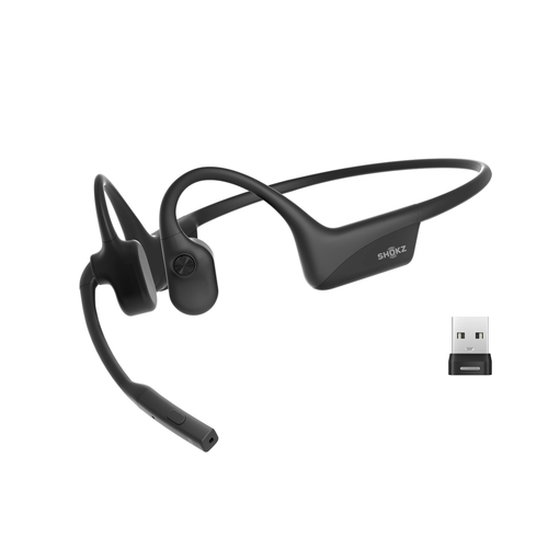 SHOKZ OPENCOMM2 UC 2025 UPGRADE HEADSET WITH NOISE CANCEL MIC  D