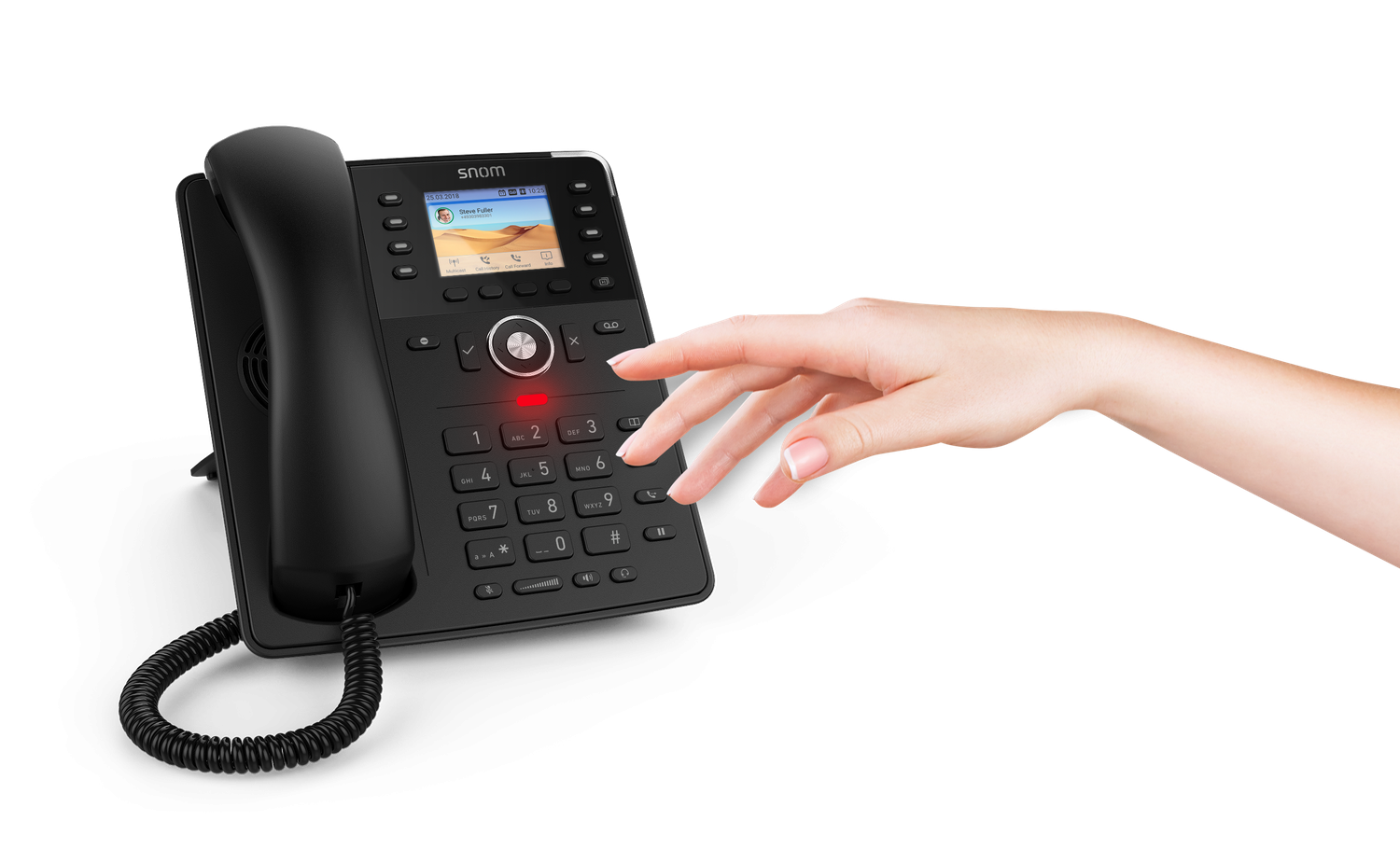SNOM D735 VOIP telephone (SIP) without power supply, black