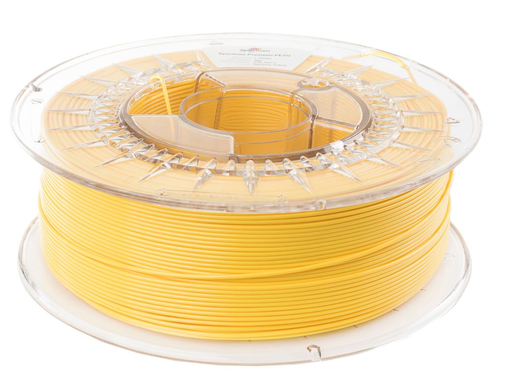 Spectrum Filaments PET-G Premium 1.75mm Polyethylenterephthalatglycol (PETG) Transparent, Gul 1 kg