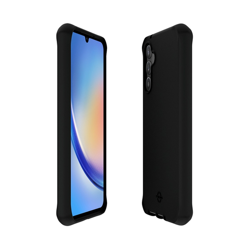 SPECTRUM_R CASE FOR GALAXY A34 5G - SOLID BLACK MAT - SOFT BAG