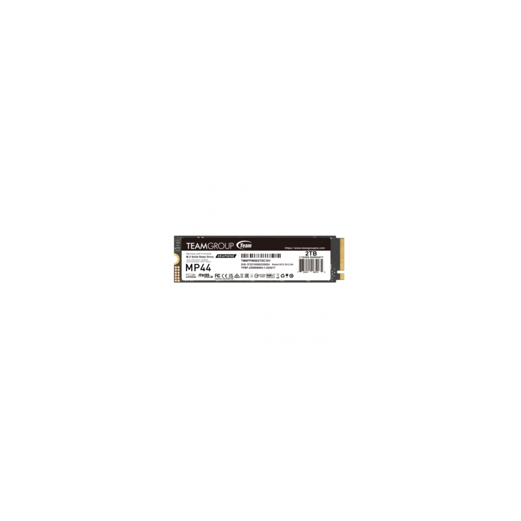 SSD Teamgroup 2TB MP44 TM8FPW002T0C101 PCIe M.2 PCIe 4.0 x4