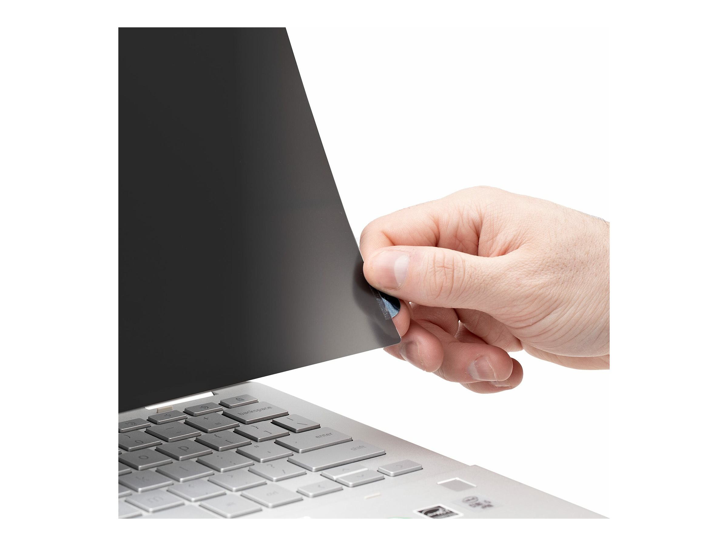 StarTech.com 14-inch 16:10 Flip-Over Privacy Screen with Touch, Anti-Glare Privacy Filter, Laptop Monitor Screen Protector with 51% Blue Light Reduction