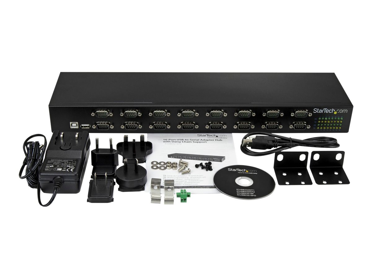 16 Port USB to Serial RS232 Adapter Hub