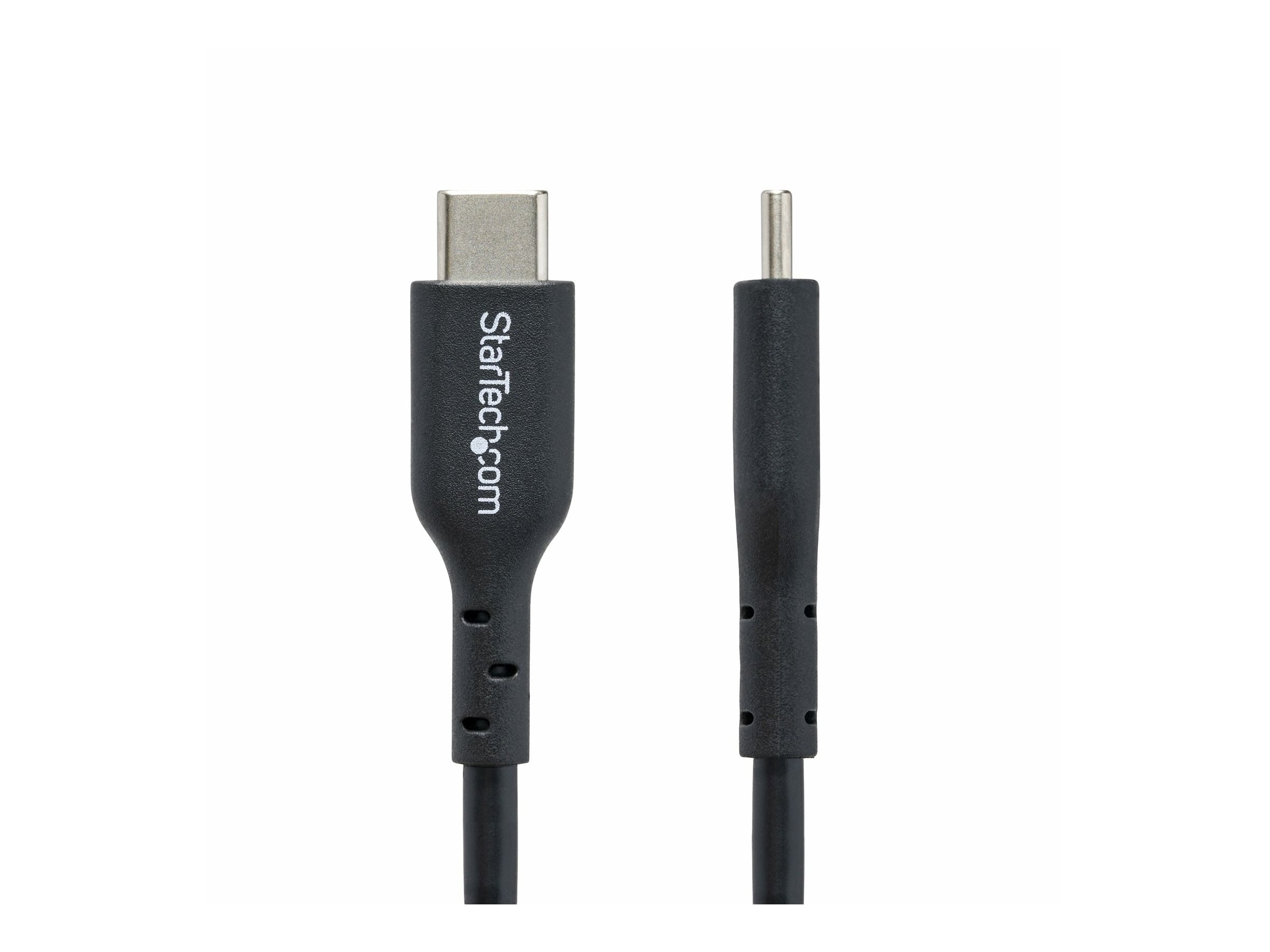 StarTech.com 1m (3ft) USB C Charging Cable, USB-C Cable, USB 2.0 Type-C Laptop Charger Cord, 60W 3A Power Delivery, TPE Jacket, USB-C Data Transfer Cable, M/M