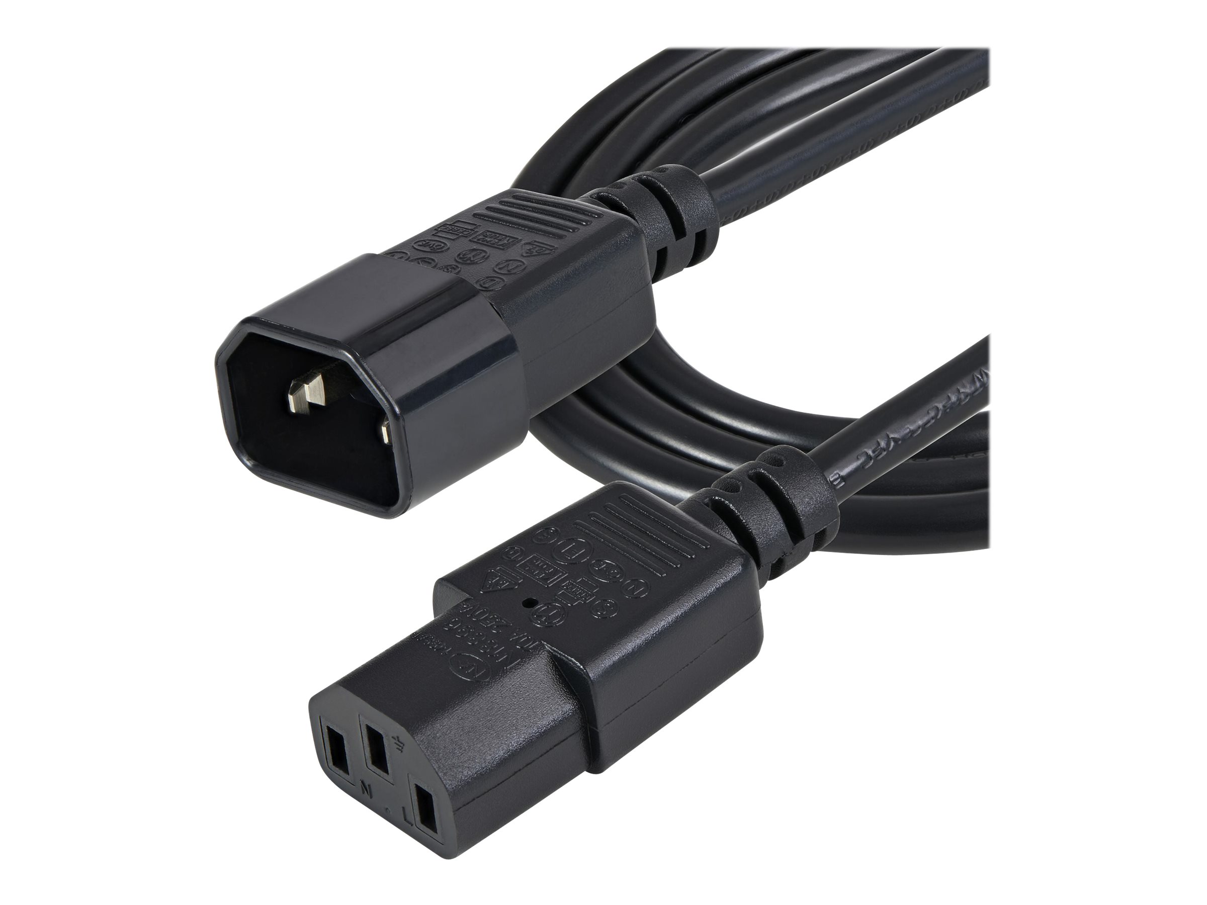 1m PC Power Cord Extension C14 to C13